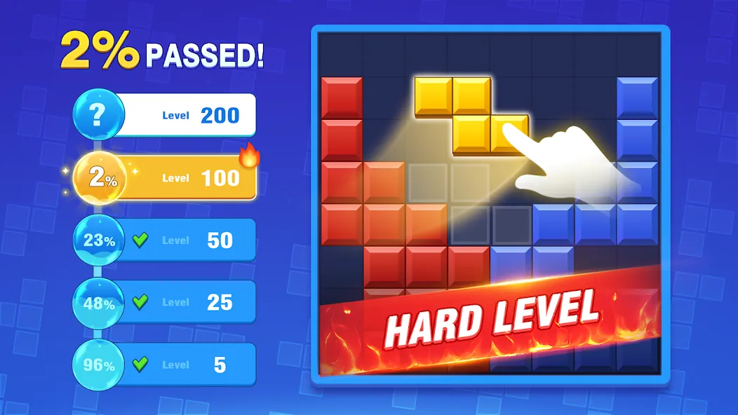 Block Blast hard level